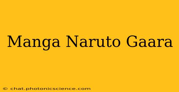 Manga Naruto Gaara