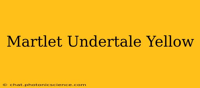 Martlet Undertale Yellow