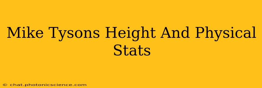 Mike Tysons Height And Physical Stats