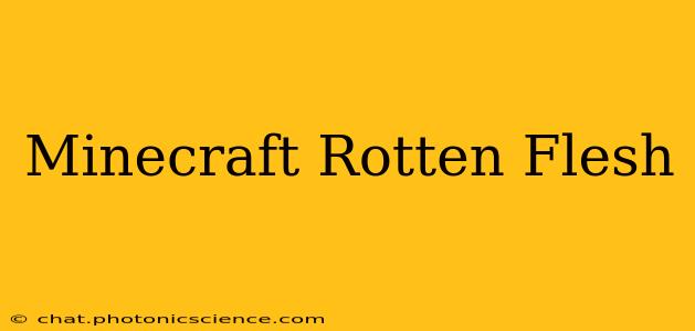 Minecraft Rotten Flesh