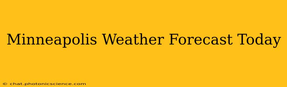 Minneapolis Weather Forecast Today