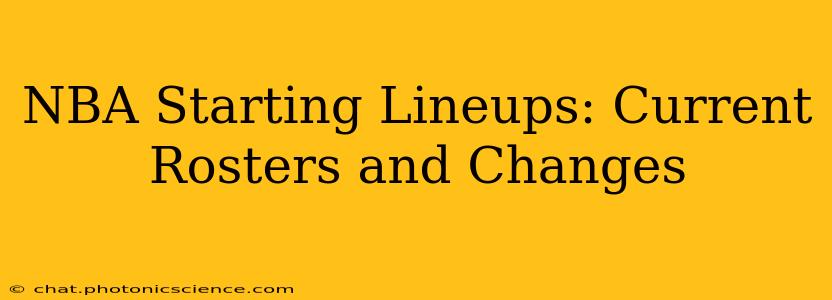 NBA Starting Lineups: Current Rosters and Changes