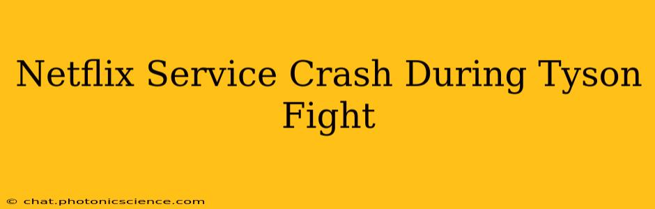 Netflix Service Crash During Tyson Fight
