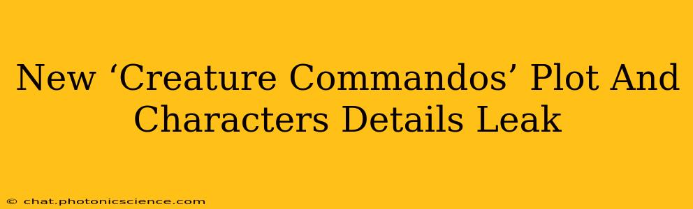 New ‘Creature Commandos’ Plot And Characters Details Leak
