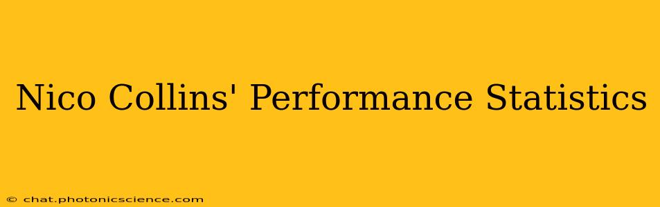 Nico Collins' Performance Statistics