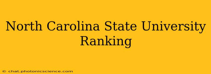 North Carolina State University Ranking