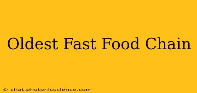 Oldest Fast Food Chain