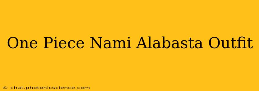 One Piece Nami Alabasta Outfit