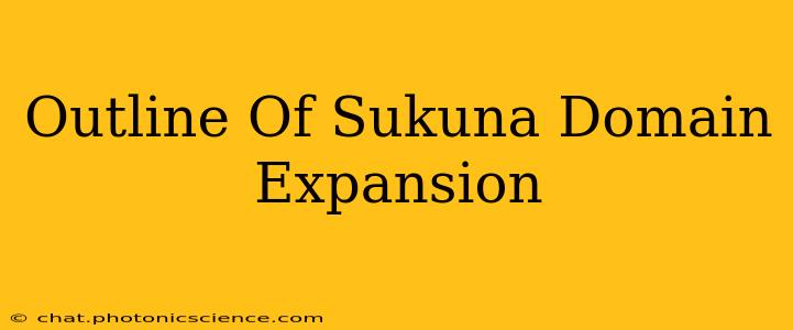 Outline Of Sukuna Domain Expansion