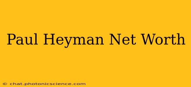 Paul Heyman Net Worth