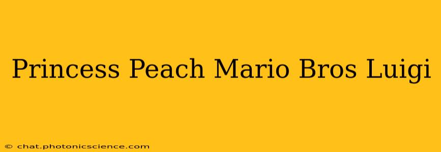 Princess Peach Mario Bros Luigi