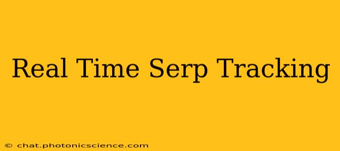 Real Time Serp Tracking