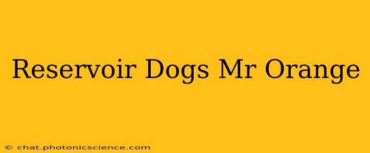 Reservoir Dogs Mr Orange