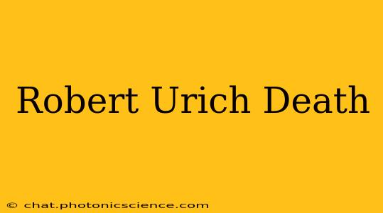 Robert Urich Death