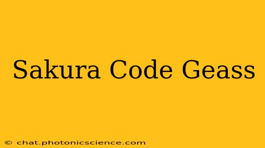Sakura Code Geass