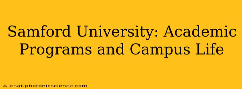 Samford University: Academic Programs and Campus Life