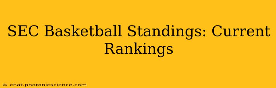 SEC Basketball Standings: Current Rankings