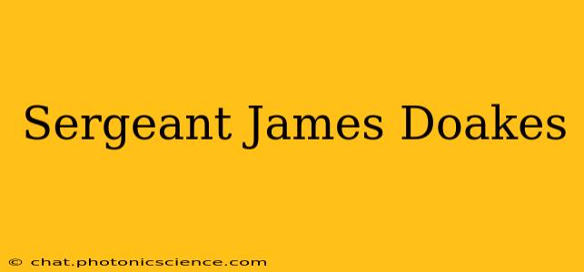 Sergeant James Doakes
