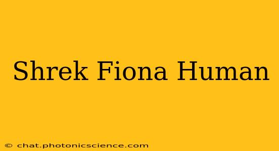 Shrek Fiona Human