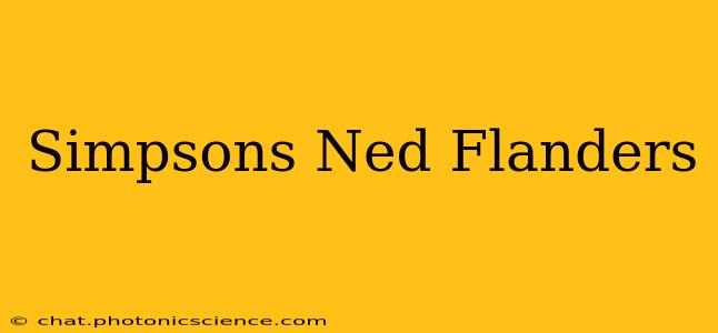 Simpsons Ned Flanders