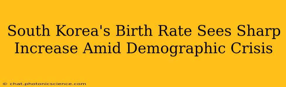 South Korea's Birth Rate Sees Sharp Increase Amid Demographic Crisis