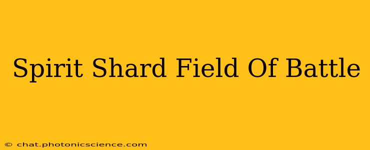 Spirit Shard Field Of Battle