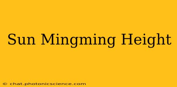Sun Mingming Height
