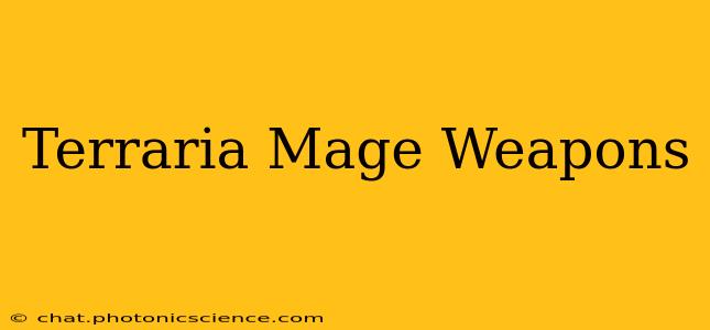 Terraria Mage Weapons