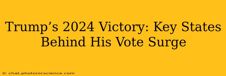 Trump’s 2024 Victory: Key States Behind His Vote Surge
