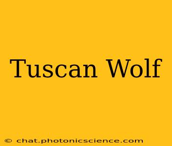 Tuscan Wolf