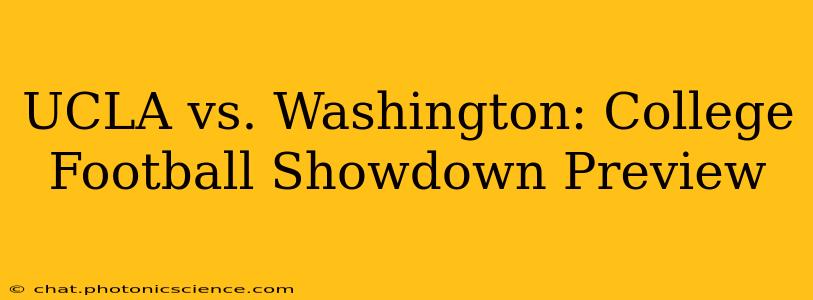 UCLA vs. Washington: College Football Showdown Preview