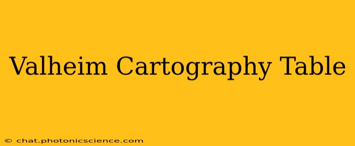 Valheim Cartography Table