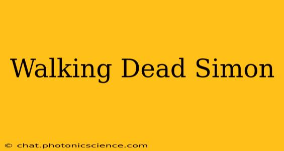 Walking Dead Simon