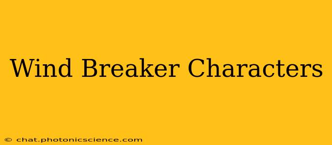 Wind Breaker Characters
