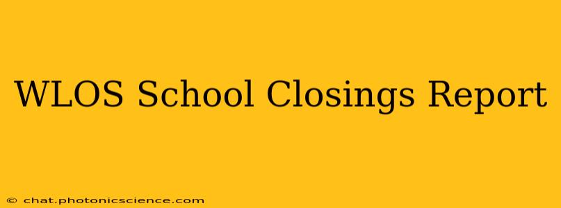 WLOS School Closings Report