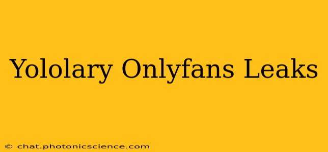 Yololary Onlyfans Leaks